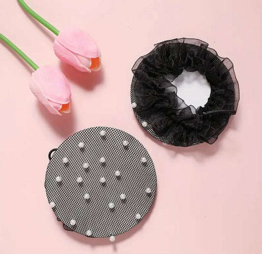 THD Pearl Bun Hair Net with Elastic