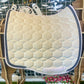 Mattes Eurofit Dressage SaddlePad - White Velvet - No Sheepskin - Large