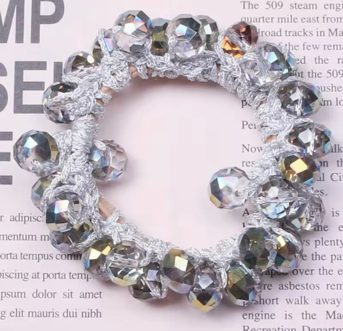 THD Rhinestone Scrunchie