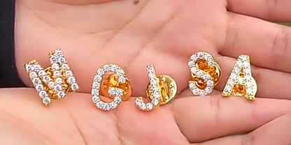 The Horse Den Diamante Letter Pin