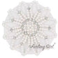 Pearl Elastic Hair Bun Net with Crystals