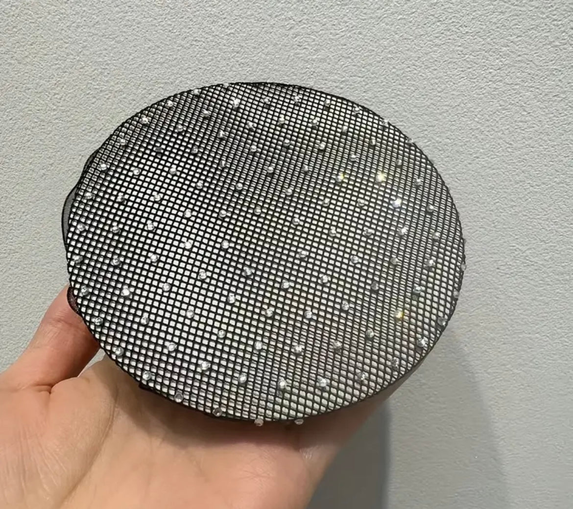 THD Rhinestone Bun Hair Net with Elastic