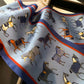 JAKE Horse Design Skinny Scarf