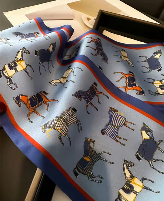 JAKE Horse Design Skinny Scarf