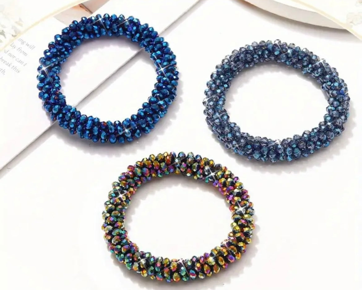 THD Sparkling Crystal Scrunchie