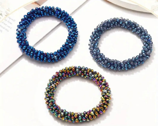 THD Sparkling Crystal Scrunchie