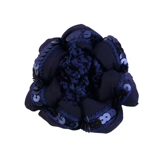 THD Sequined Crochet Hair Net with Bun Cover