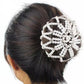 Pearl Elastic Hair Bun Net with Crystals