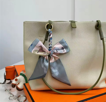 LYON Horse Print Silk Scarf Keyring/Bag Charm