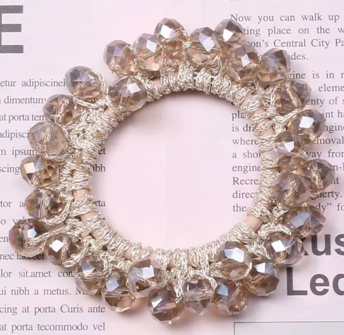 THD Rhinestone Scrunchie