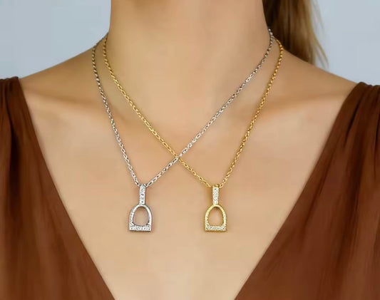 THD Mini English Stirrup Iron Necklace