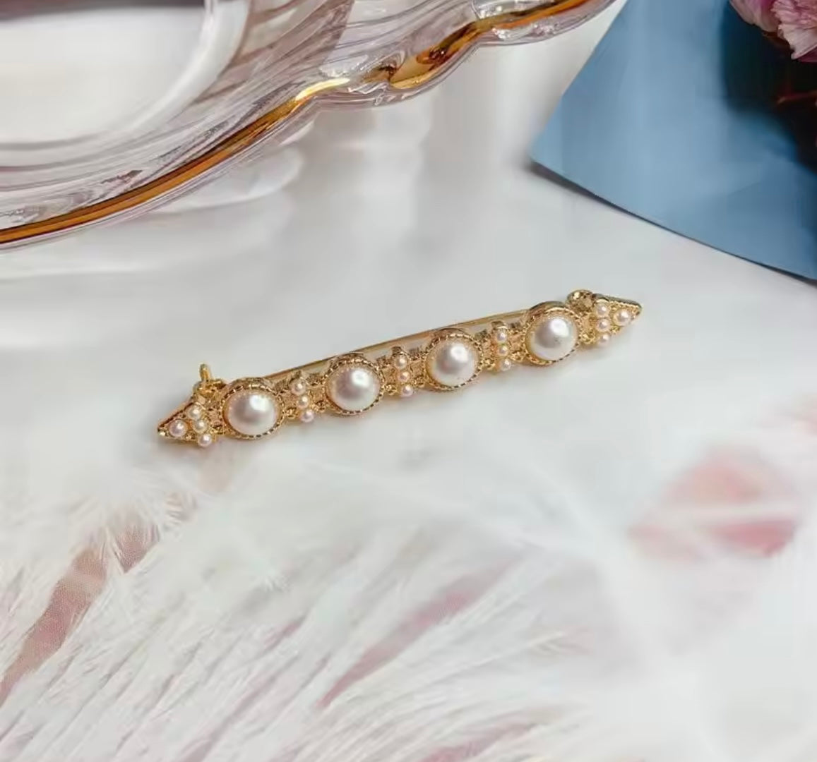 The Horse Den Pearl Stock Pin