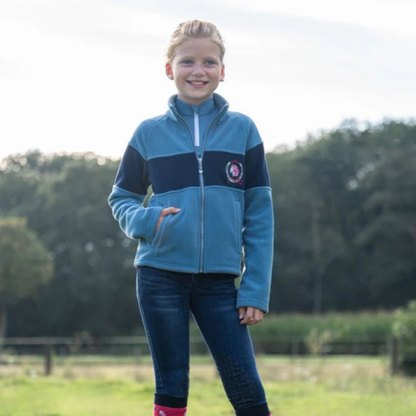 HKM Children's Fleece Jacket - Aymee - Childrens Size 4-6 Pink and Size 7-9 Smokey Blue Only
