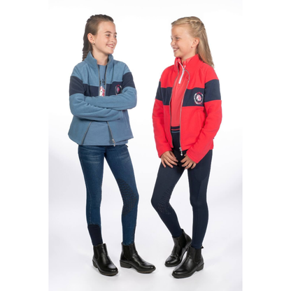 HKM Children's Fleece Jacket - Aymee - Childrens Size 4-6 Pink and Size 7-9 Smokey Blue Only