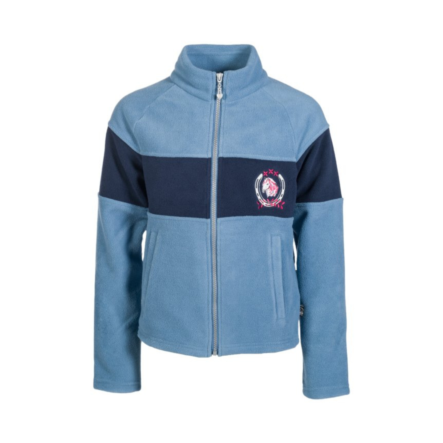 HKM Children's Fleece Jacket - Aymee - Childrens Size 4-6 Pink and Size 7-9 Smokey Blue Only