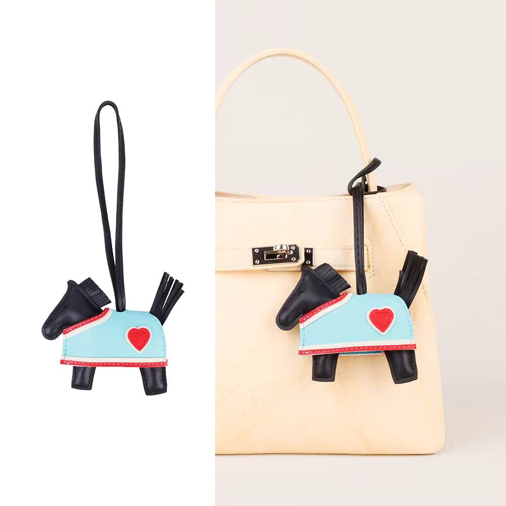 MARGIE PU Horse in Rug Bag Charm