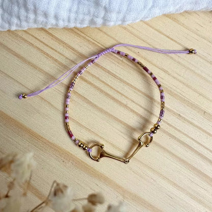SOPHIE 18K Gold Plated Snaffle Bit Boho Adjustable Bracelet