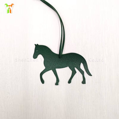 NATALIE PU Leather Horse Trotting Bag Charm