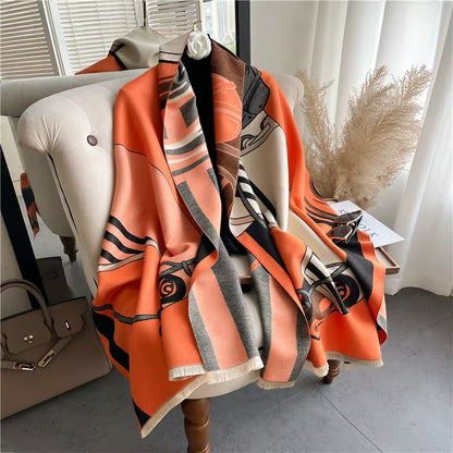 BELL Horse Design Cashmere Pashmina/Shawl