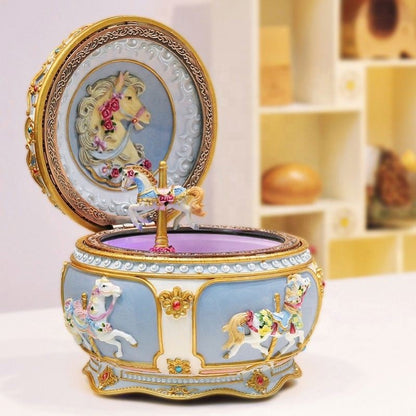 Musical Carousel Resin Box