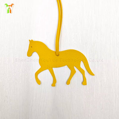 NATALIE PU Leather Horse Trotting Bag Charm