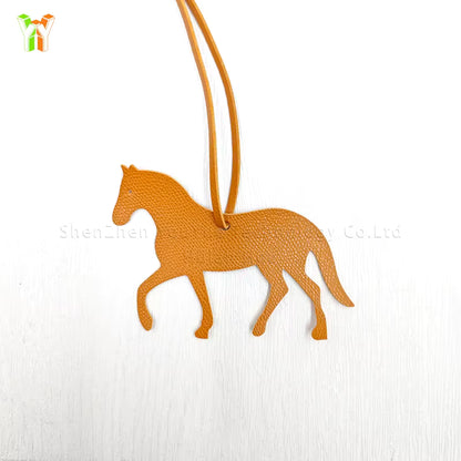NATALIE PU Leather Horse Trotting Bag Charm