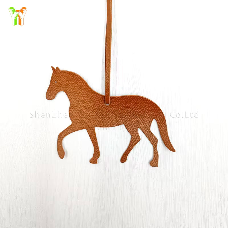 NATALIE PU Leather Horse Trotting Bag Charm