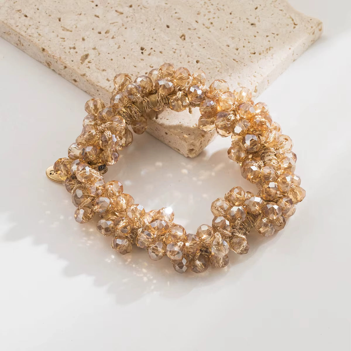 SOPHIE Crystal Bead Scrunchie