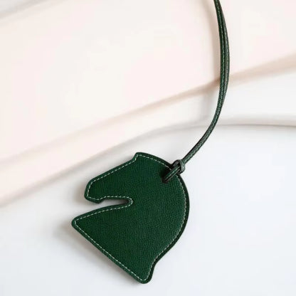 DOUG PU Leather Horse Head Bag Charm