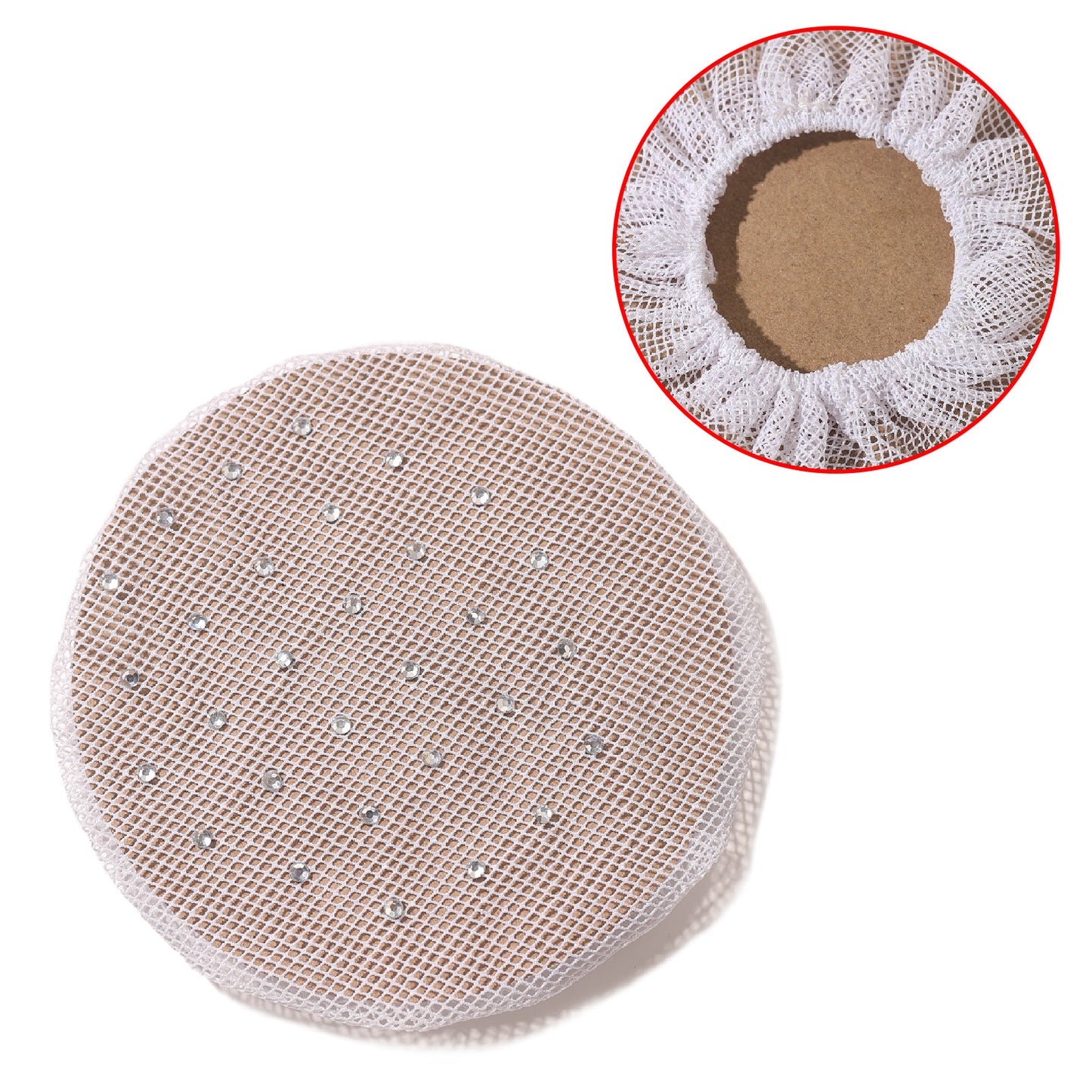 THD Diamante Hair Bun Net