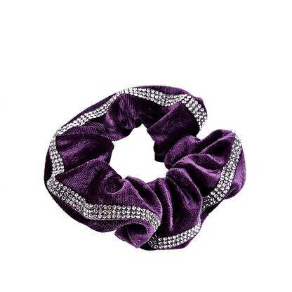 TAMMY Velvet Scrunchie with Crystal Band