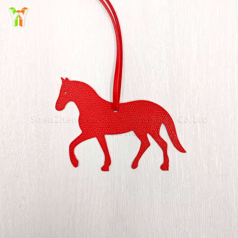 NATALIE PU Leather Horse Trotting Bag Charm