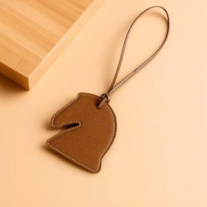 DOUG PU Leather Horse Head Bag Charm