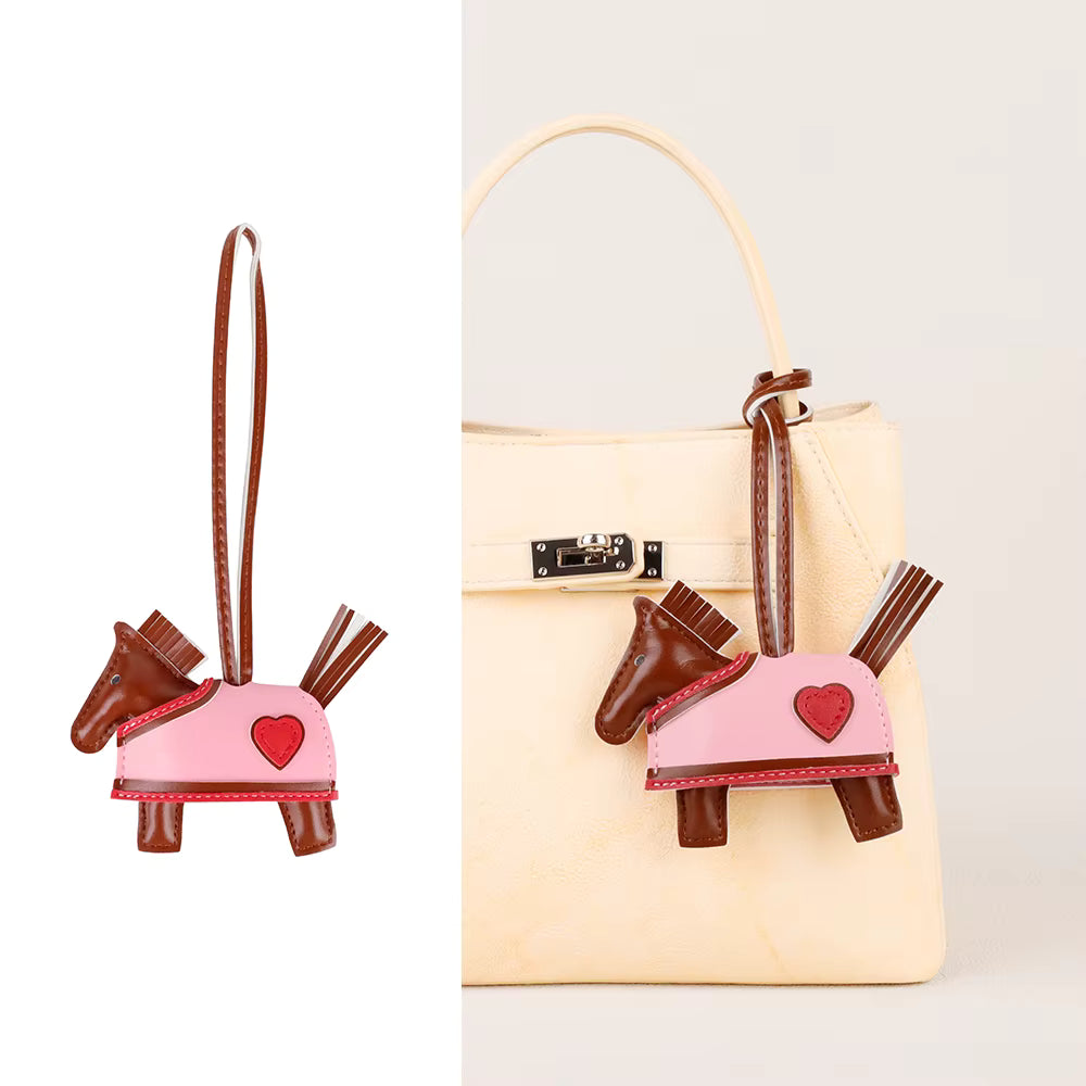 MARGIE PU Horse in Rug Bag Charm