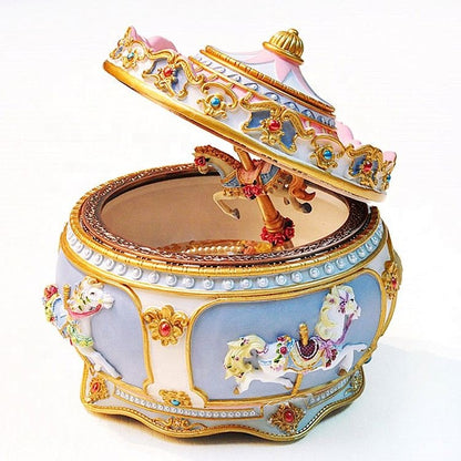 Musical Carousel Resin Box