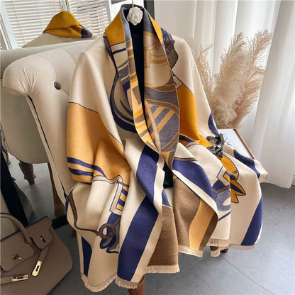 BELL Horse Design Cashmere Pashmina/Shawl