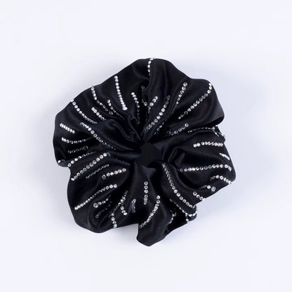 NICKY Mulberry Silk Diamond Row Scrunchie