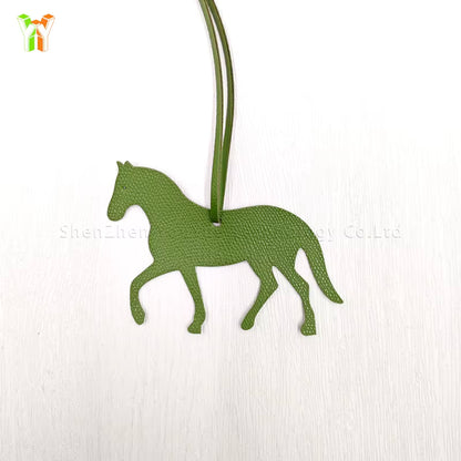 NATALIE PU Leather Horse Trotting Bag Charm