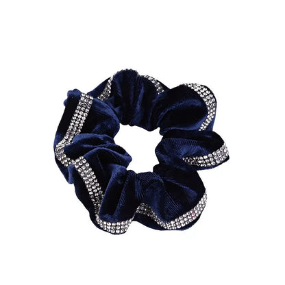 TAMMY Velvet Scrunchie with Crystal Band