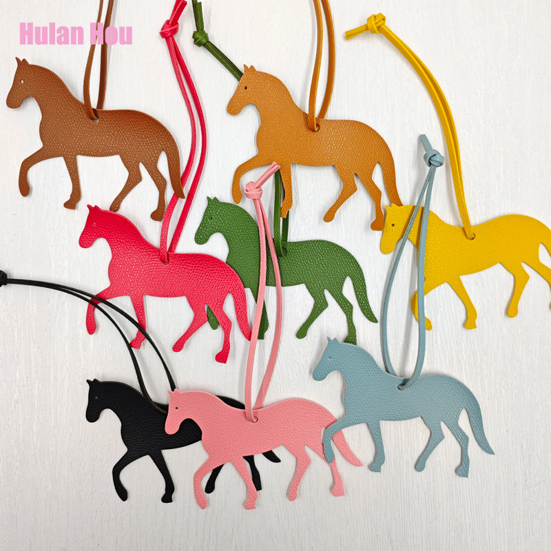 NATALIE PU Leather Horse Trotting Bag Charm
