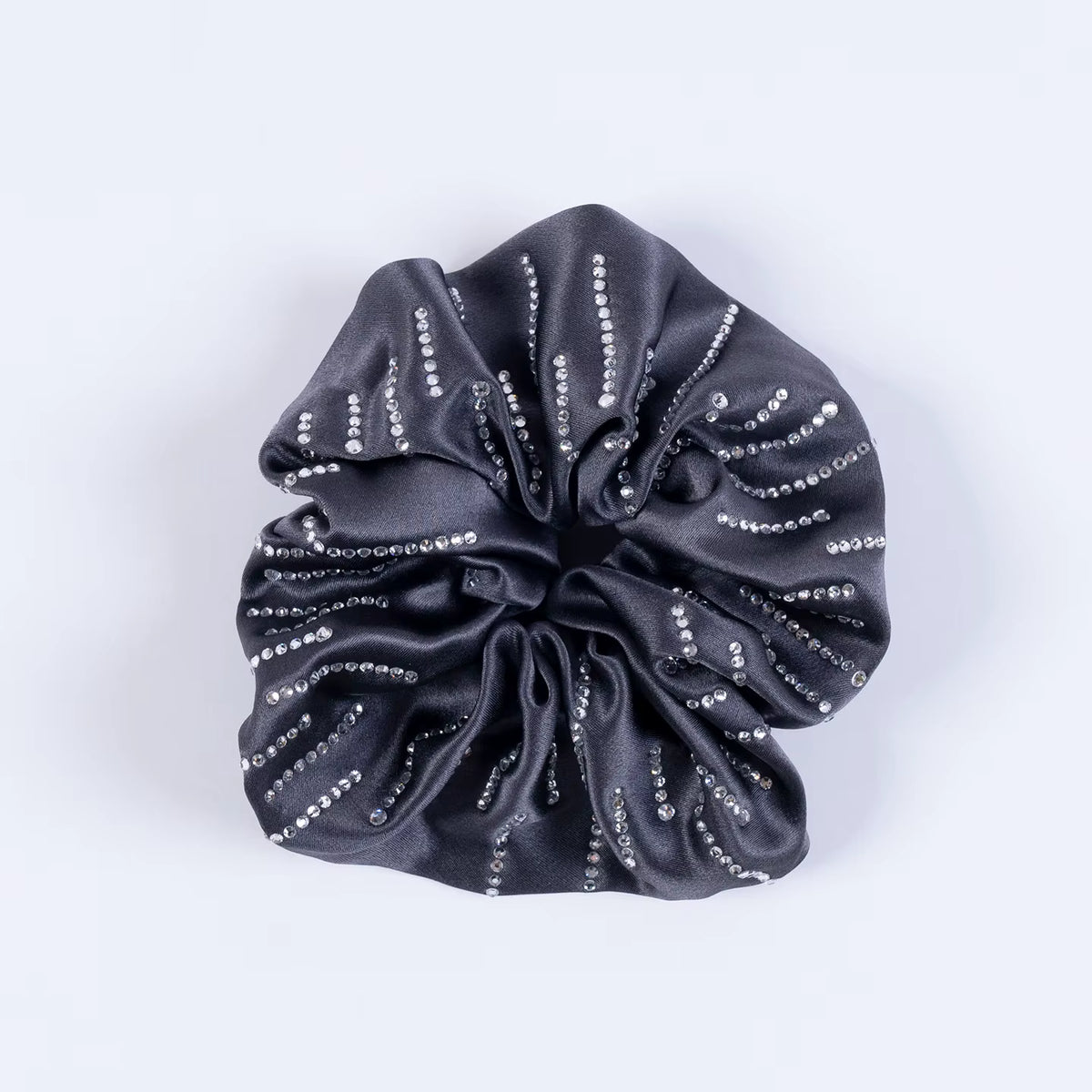 NICKY Mulberry Silk Diamond Row Scrunchie