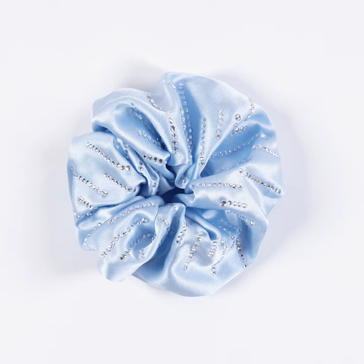 NICKY Mulberry Silk Diamond Row Scrunchie