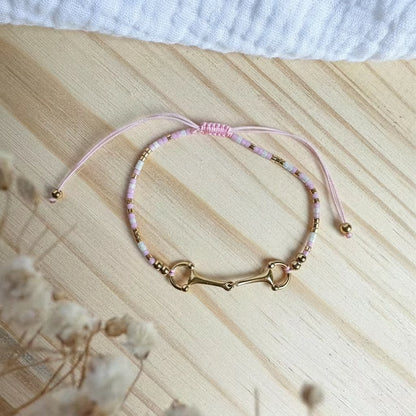 SOPHIE 18K Gold Plated Snaffle Bit Boho Adjustable Bracelet
