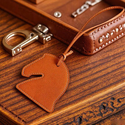 DOUG PU Leather Horse Head Bag Charm