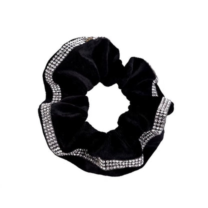 TAMMY Velvet Scrunchie with Crystal Band