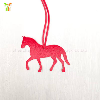 NATALIE PU Leather Horse Trotting Bag Charm