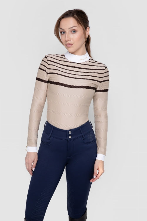 Fleur De Lys Hazel Long Sleeve Shirt - Coffee - COMING SOON