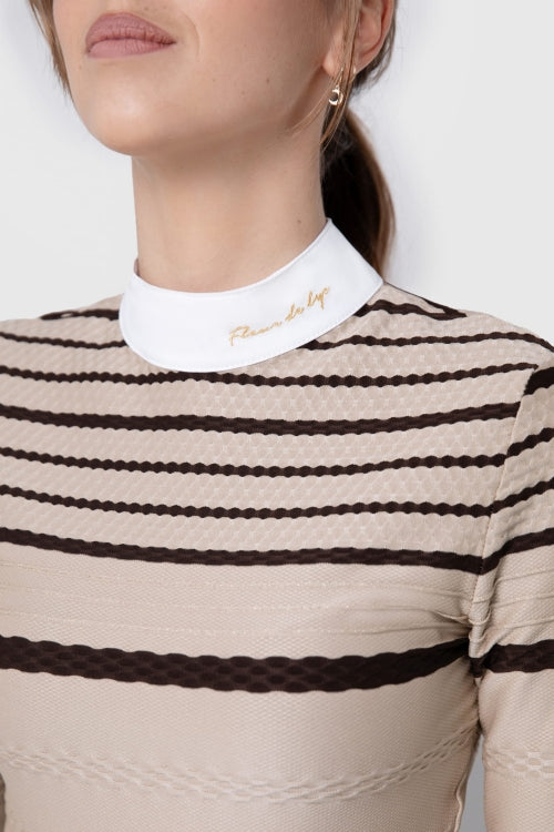 Fleur De Lys Hazel Long Sleeve Shirt - Coffee - COMING SOON