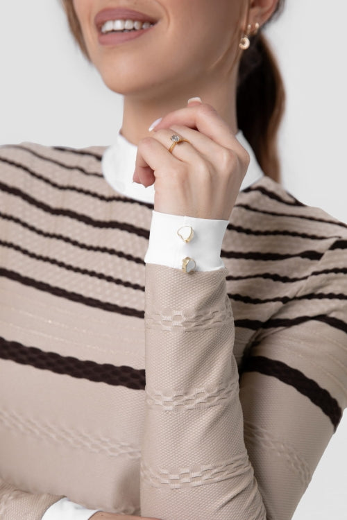 Fleur De Lys Hazel Long Sleeve Shirt - Coffee - COMING SOON