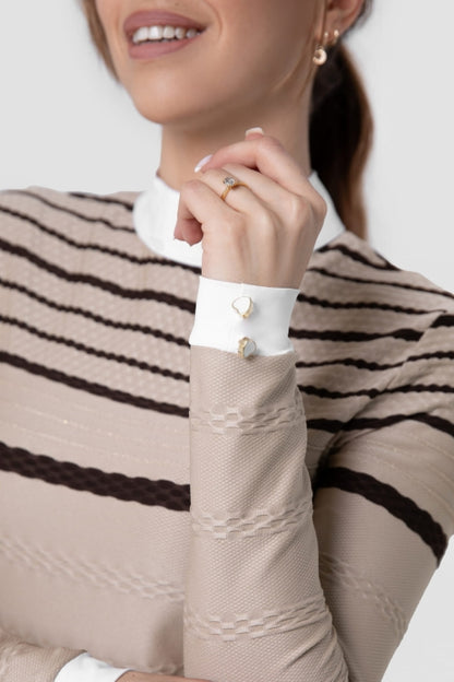 Fleur De Lys Hazel Long Sleeve Shirt - Coffee - COMING SOON